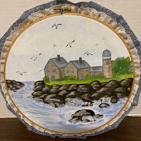 Vintage hand painted wall art work